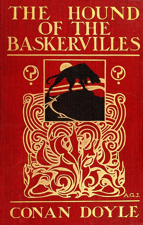 Book cover, The Hound of the Baskervilles by Arthur Conan Doyle.