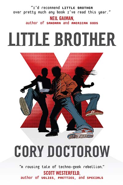 Book cover, Little Brother by Cory Doctorow.