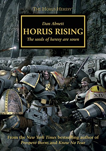Book cover, Horus Rising by Dan Abnett.