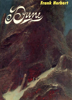 Book cover, Dune by Frank Herbert.