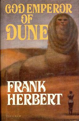 Book cover, God Emperor of Dune by Frank Herbert.