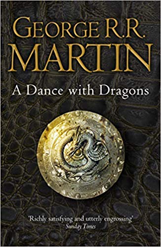 Book cover, A Dance With Dragons by George R. R. Martin.