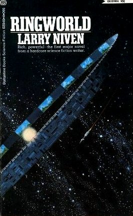 Book cover, Ringworld by Larry Niven.