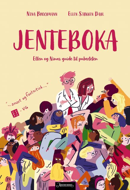 Book cover, Jenteboka by Nina Brochmann, Ellen Støkken Dahl.