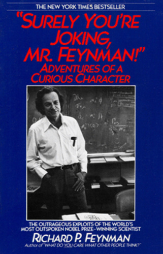 Book cover, Surely You're Joking, Mr. Feynman! by Ralph Leighton, Richard Feynman.