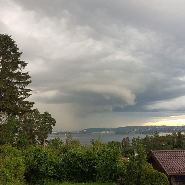Sinister clouds over Oslo.