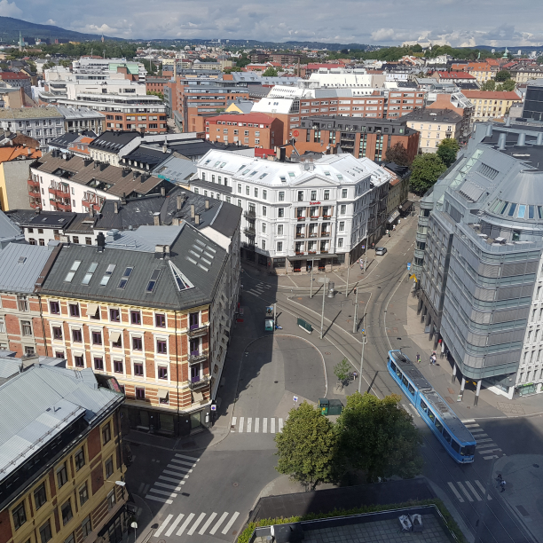 Oslo from the 17th floor.