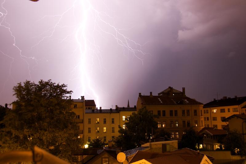 Summer Evening Thunderstorm, Oslo, Norway, 2008.