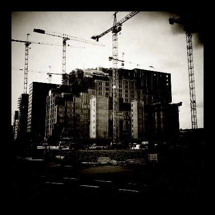 Vignette Toy camera BW with film grain and overexpose, square black frame Vignette Toy camera BW with film grain and overexpose, square black frame