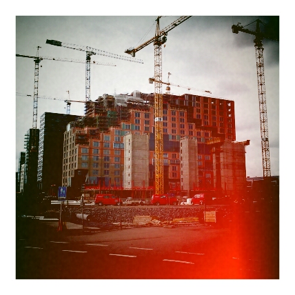 Vignette Toy camera with film grain and light leaks, square bordered frame Vignette Toy camera with film grain and light leaks, square bordered frame