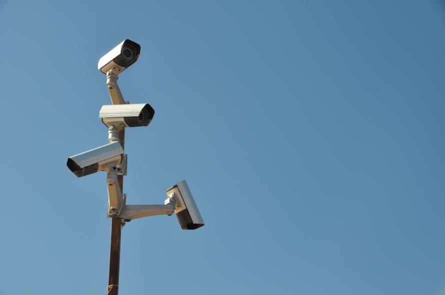 George Orwell's 1984 is no longer just a work of fiction. Photo by Medi2go / Pixabay. Four surveillance cameras facing in different directions.