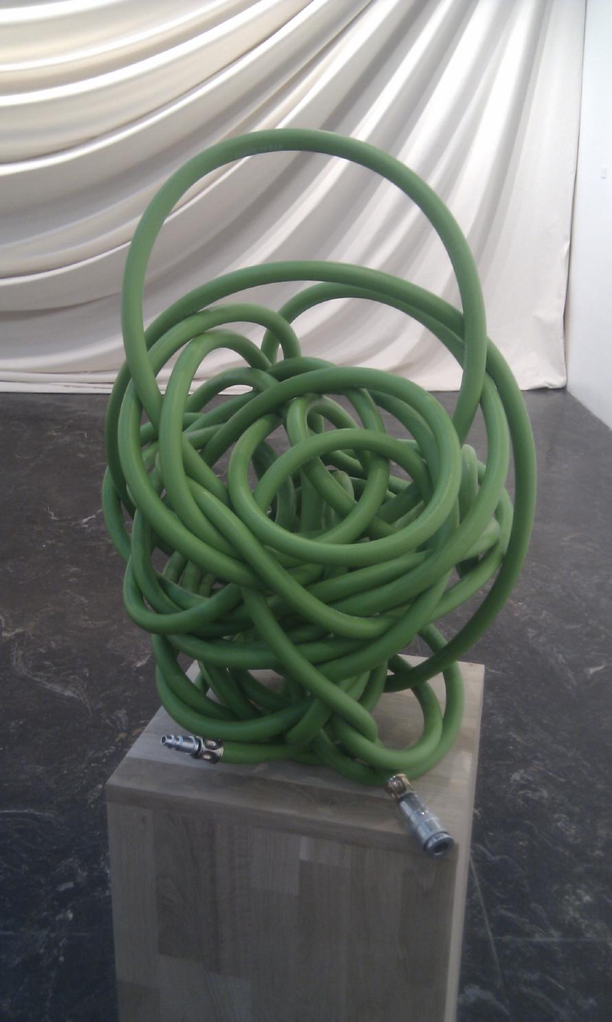 'Power Hose. Green' by Emma Wright. ‘Power Hose. Green’ by Emma Wright.