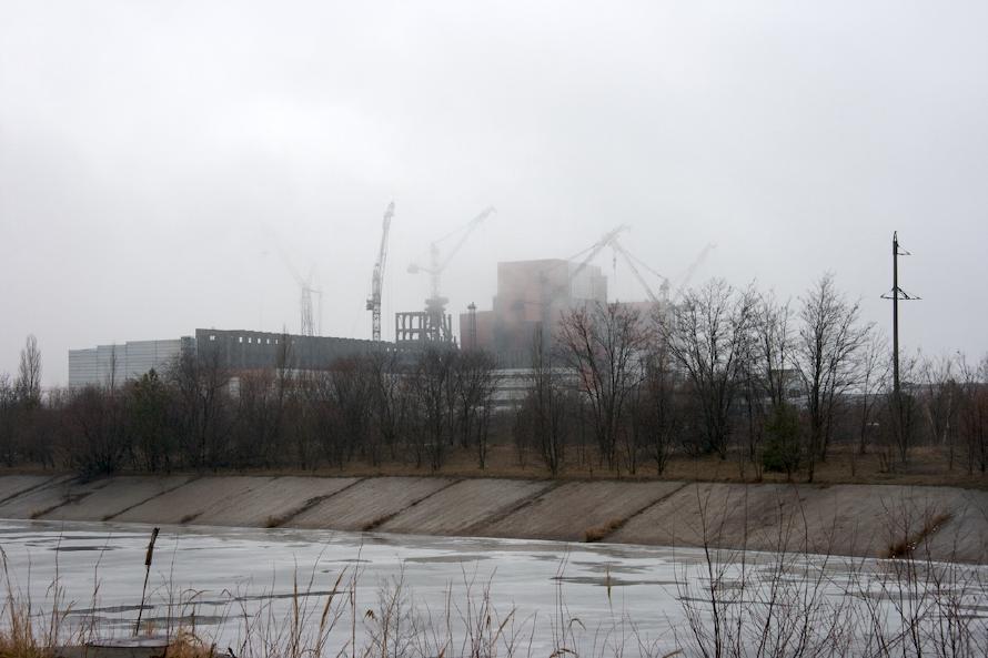 Chernobyl reactors 5 and 6. According to our guide, these are reactors 5 and 6, but it might be a bit hard to see in the fog. Chernobyl reactors 5 and 6. According to our guide, these are reactors 5 and 6, but it might be a bit hard to see in the fog.