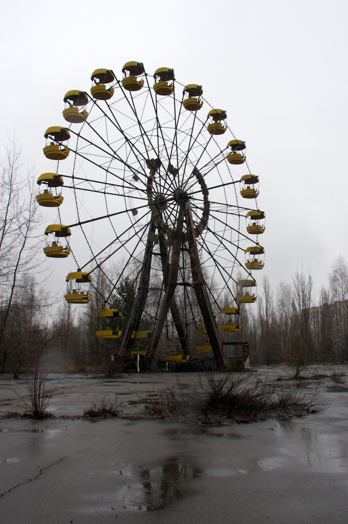 The famous Prypiat ferris wheel. It was due to open for the public a couple of days after the accident and has never been used, or at least so the story goes.