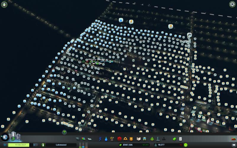 This is what happens when your only energy source is a solar plant and night comes&hellip; All the streets lights are still working though. I guess there is magic involved.