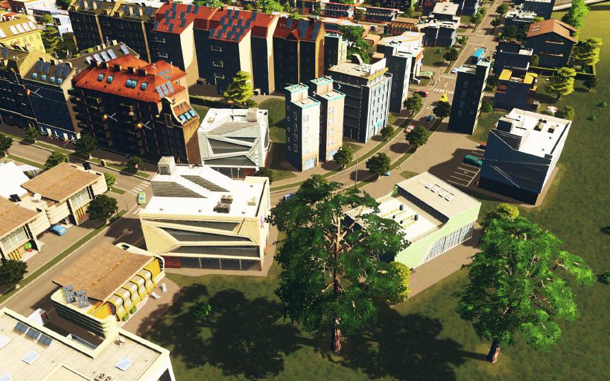 Cities: Skylines supports curved roads and free-hand road constructions. I prefer the good old straight roads, but I went wild and created this single curve. Cities: Skylines supports curved roads and free-hand road constructions. I prefer the good old straight roads, but I went wild and created this single curve.