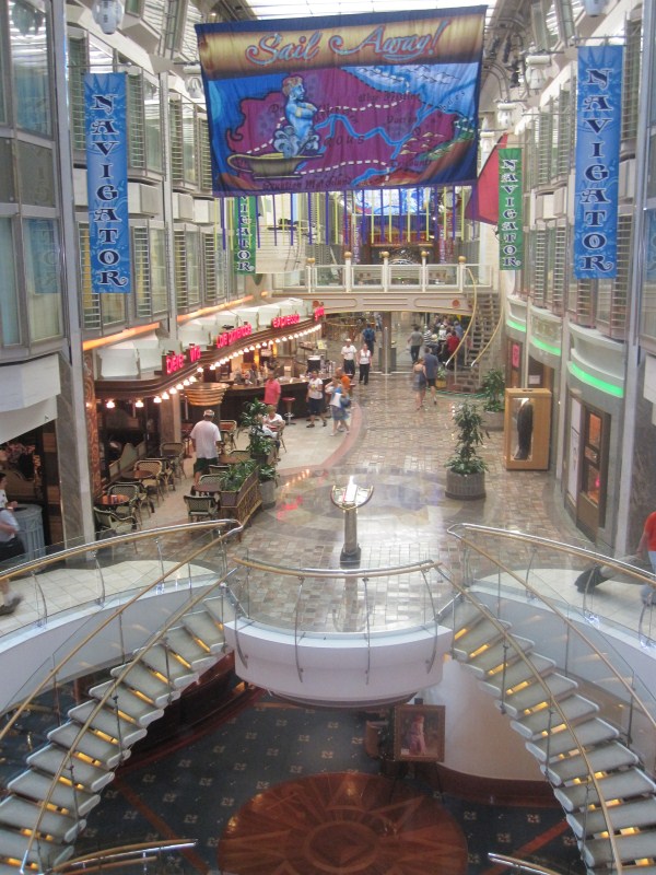 The Royal Promenade of the Navigator of the Seas.