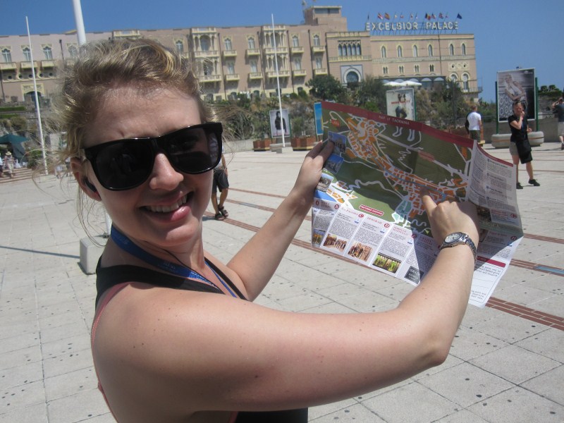 Tour guide Anniken in Taormina.