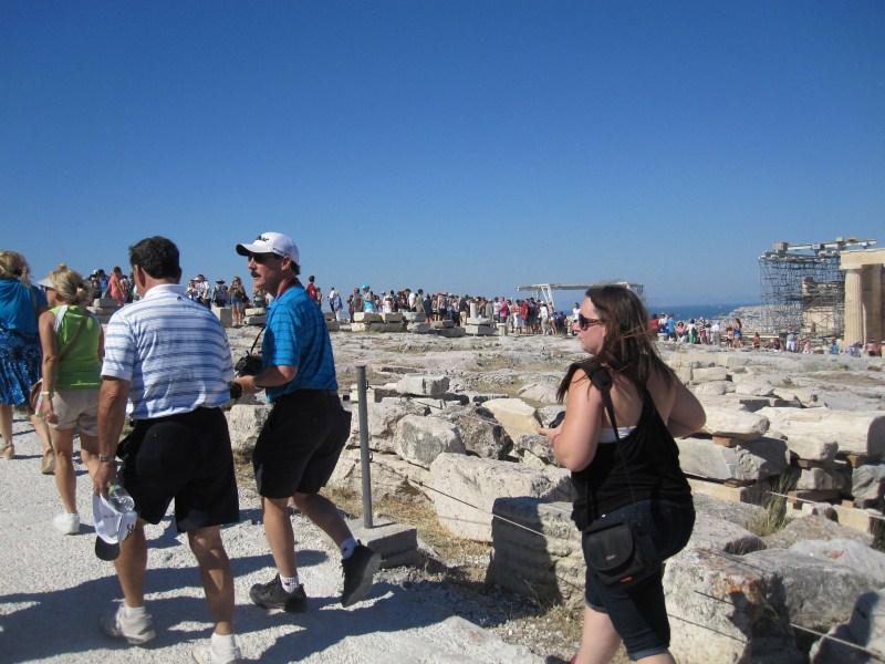 Acropolis, not surprisingly, turned out to be a popular and crowded place.