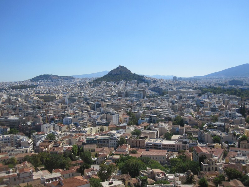 Athens as seen from Acropolis.