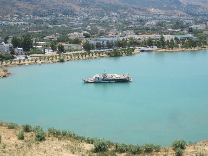In the port of Souda, Crete.