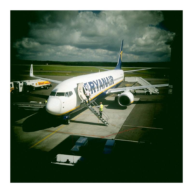 RyanAir. I once swore never to fly with them again, but it just keeps happening.