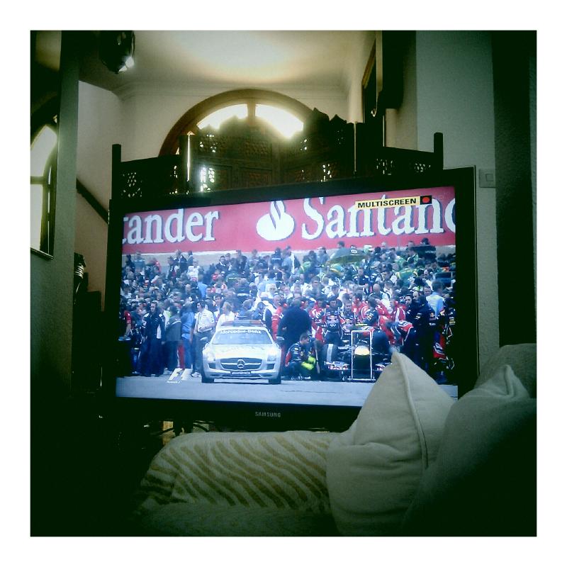 It&rsquo;s BBC One HD on the telly, which means I don&rsquo;t miss a single F1 beat!