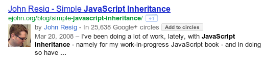 Google Rich Snippets author example