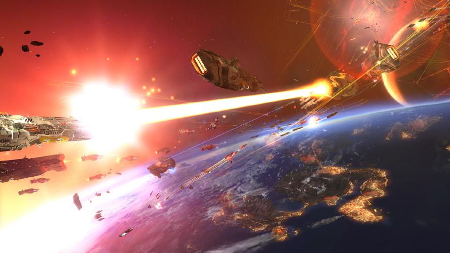 Homeworld Remastered and its beautiful space combat. Homeworld Remastered and its beautiful space combat.
