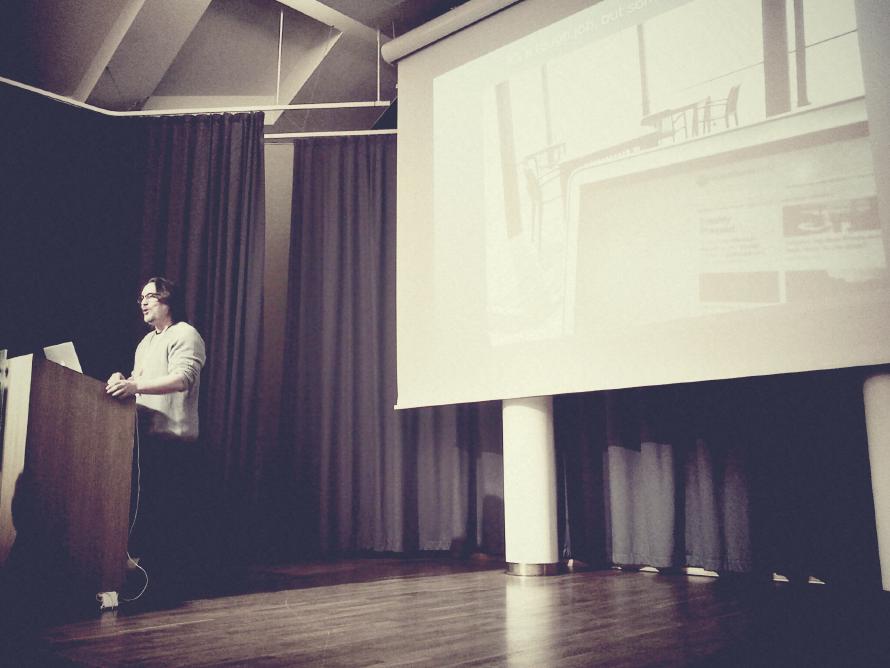 Zé Fontainhas giving his keynote. Zé Fontainhas giving his keynote.