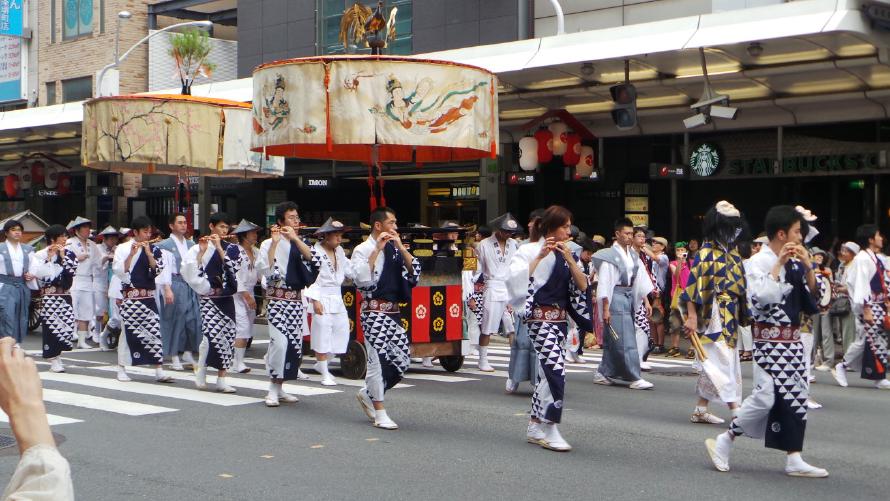 Gion Matsuri parade. Gion Matsuri parade.