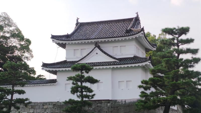 Nijō Castle from the outside. No pictures from the inside since we managed to get there after closing time.