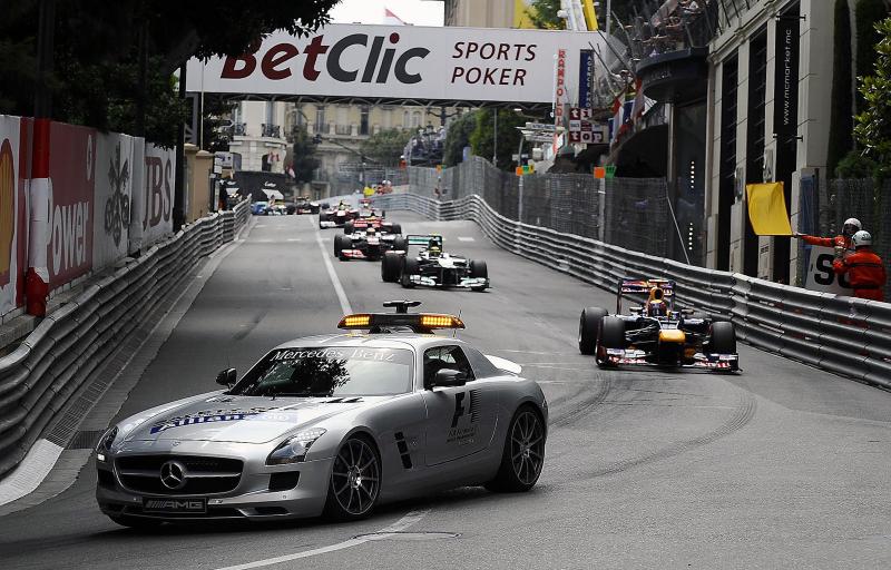 Safety car leads the field. Formula One World Championship, Rd6, Monaco Grand Prix, Race Day, Monte-Carlo, Monaco, Sunday, 27 May 2012. © Sutton Images. No reproduction without permission.