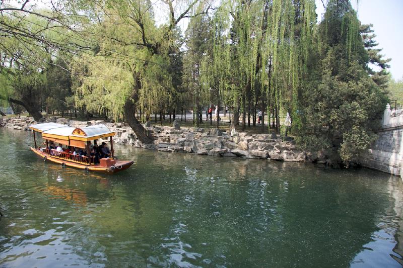 A boat in the Summer Palace area.