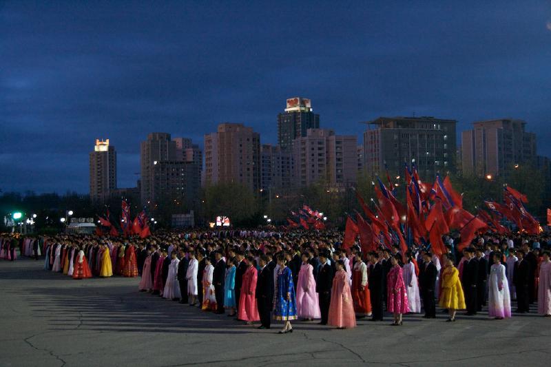 Kim Il-sung was born on the 15th of April 1912 and even though the died in 1994, the people of North Korea are still celebrating this birthday and probably will continue to do that for a very, very long time. One way to celebrate is by dancing.
