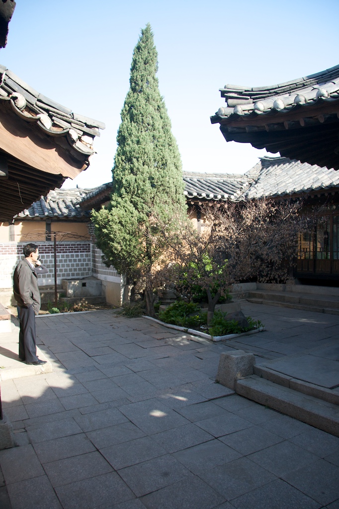 One of the 19 traditional hanok courtyard houses at Kaesong Folk Hotel.