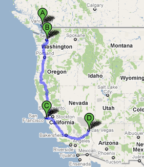 Former USA Tour 2010: Vancouver, Seattle, San Francisco, Las Vegas