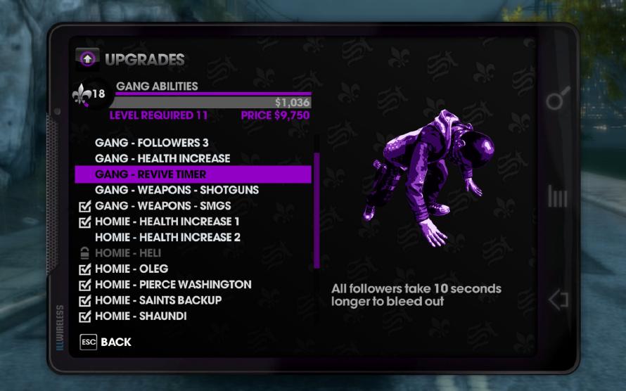 There are tons and tons of upgrades to buy. There are tons and tons of upgrades to buy.