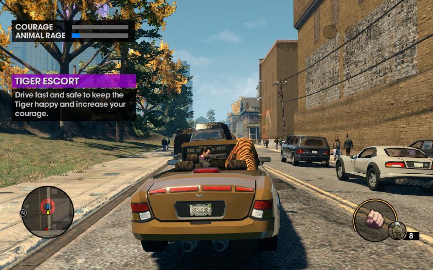 One of the many weird missions: Tiger escort. One of the many weird missions: Tiger escort.