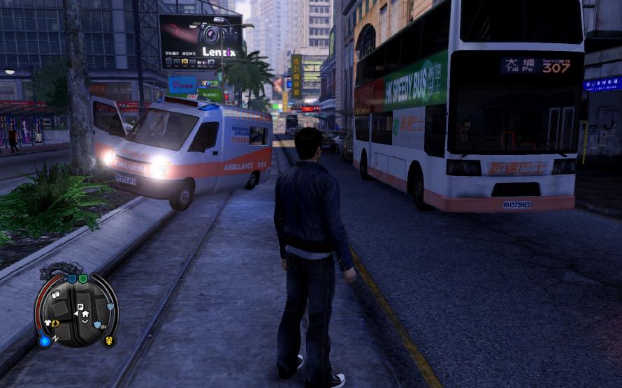 The ambulance drivers from GTA moonlights in Sleeping Dogs, it seems. The ambulance drivers from GTA moonlights in Sleeping Dogs, it seems.