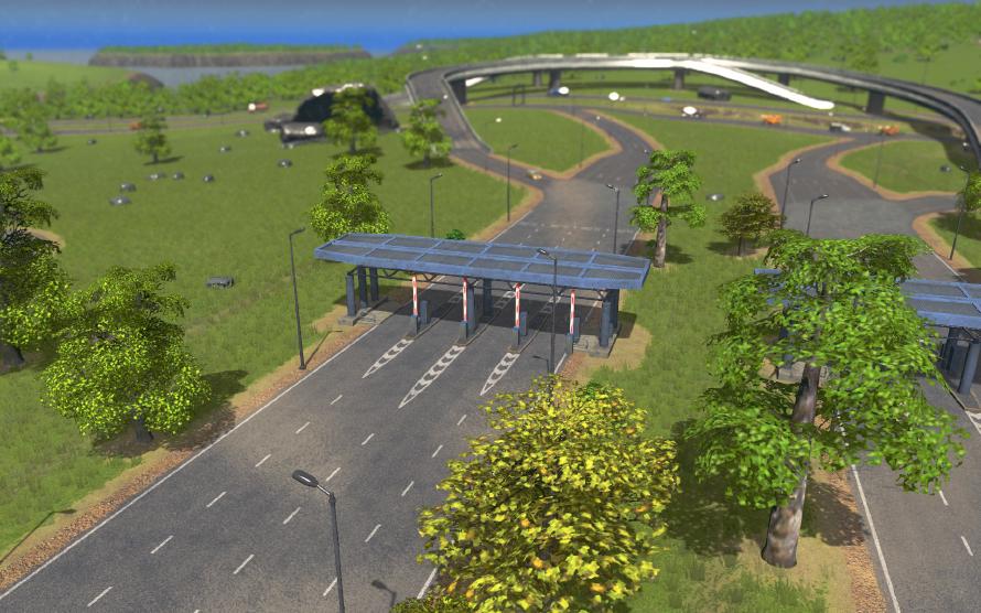 The infamous toll booth. The infamous toll booth.