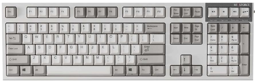 Full-size keyboard. Full-size keyboard
