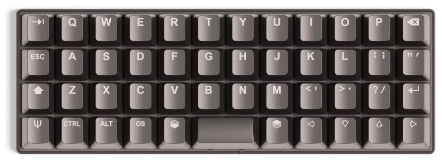Ortholinear keyboard. Ortholinear keyboard