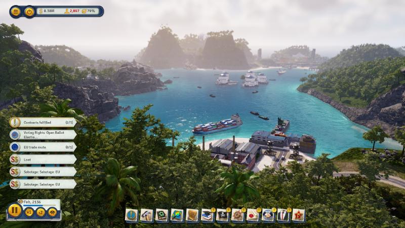 Screenshot from Tropico 6.