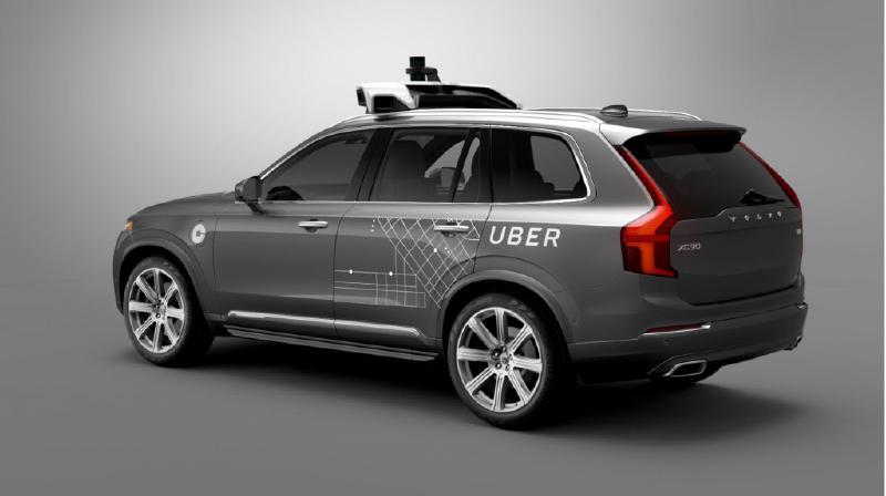 Uber&rsquo;s autonomous Volvo XC90.