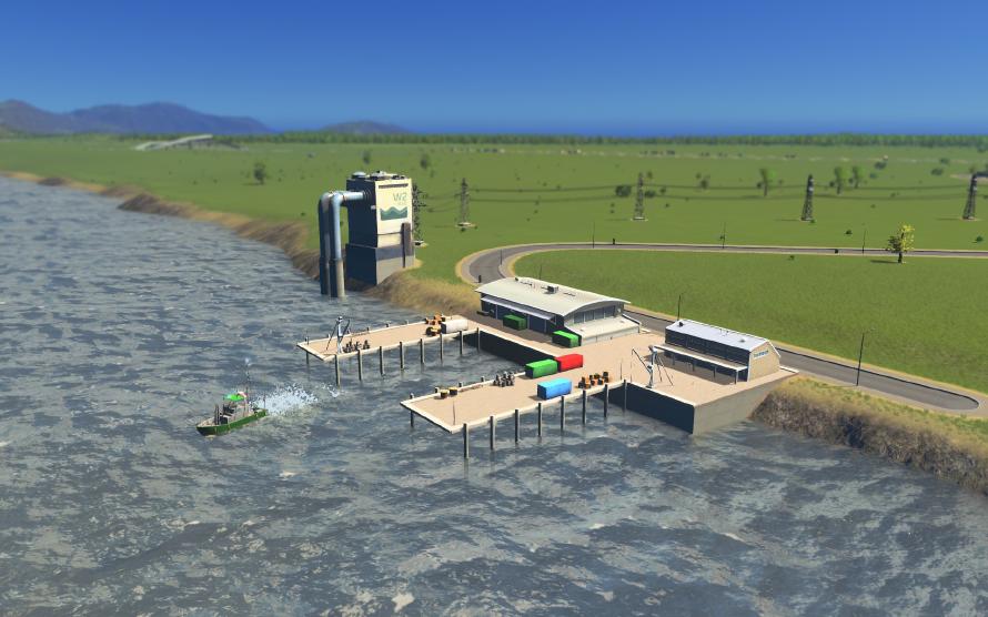 Hook, Line and Sinker Fishing Inc. Screenshot from Cities: Skylines showing Hook, Line and Sinker Fishing Inc.