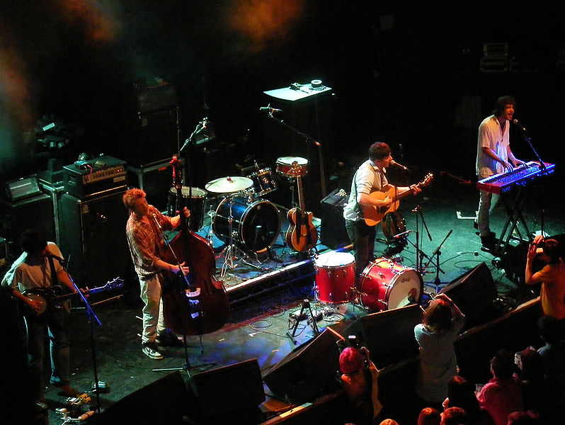 Photo of Mumford & Sons performing at Dot to Dot Festival in Bristol, UK on May 23, 2009. Photo by prusakolep.