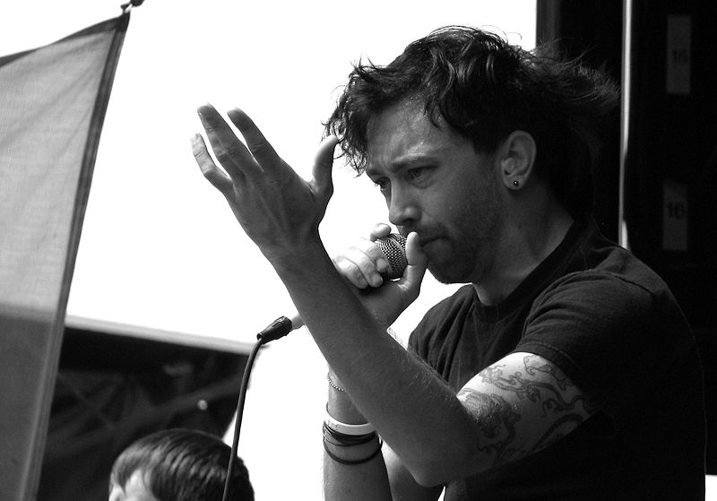 Rise Against at Warped Tour 2006, Vancouver, Canada. Photo by Hugo Chisholm.